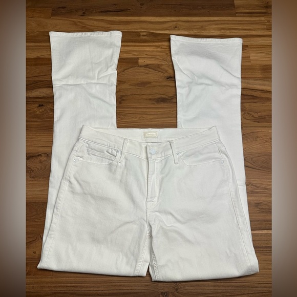 Mother the runaway flare jeans white size 31 - Picture 1 of 7
